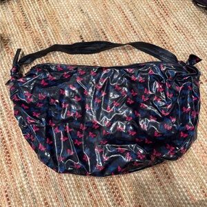 Bottega Veneta Black and Pink Butterfly Shoulder Bag